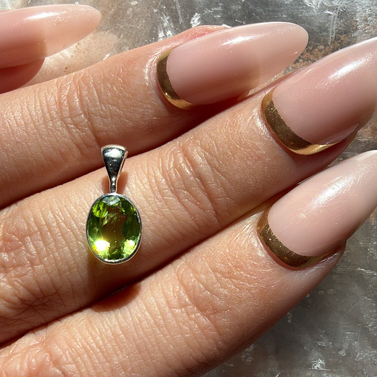 Peridot Sterling Silver Pendant