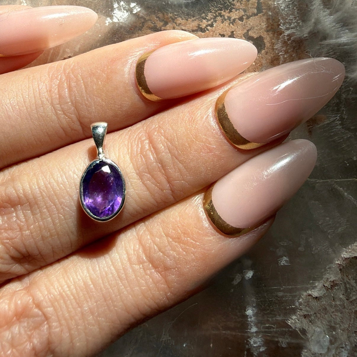 Amethyst Sterling Silver Pendant